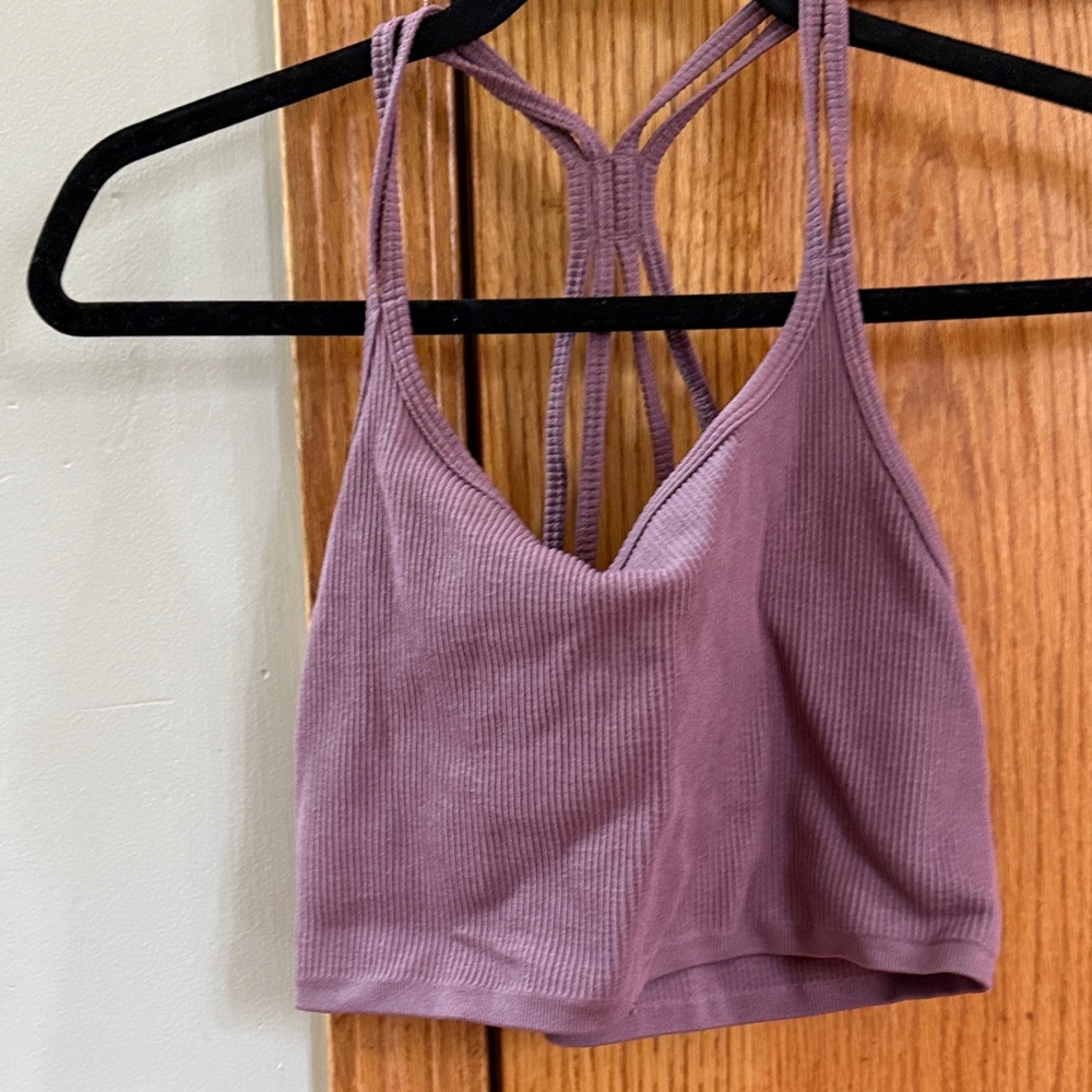 Forever 21 Ribbed Purple Bandeau
